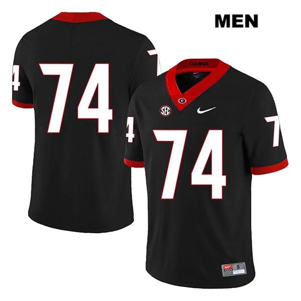Georgia Bulldogs Men's Ben Cleveland #74 NCAA No Name Legend Authentic Black Nike Stitched College Football Jersey PNG2356BU